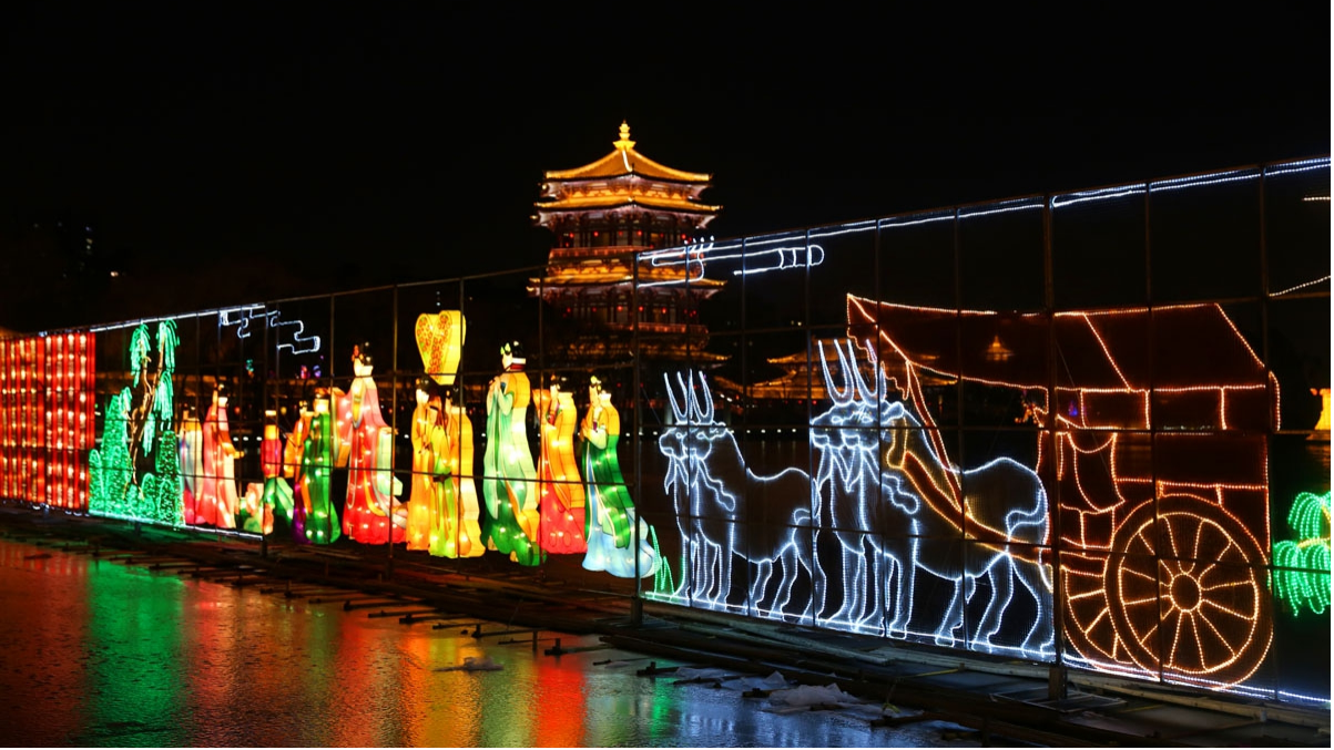 河南開封龍亭公園《夢歸汴梁》夜游項目(圖4)